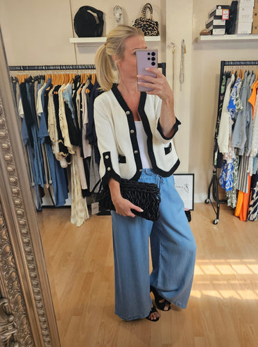 New Lana trim knitted Jacket