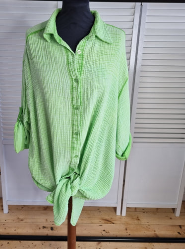 Apple green relaxed fit Shirt