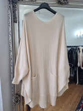 Load image into Gallery viewer, Cream front pocket Jumper