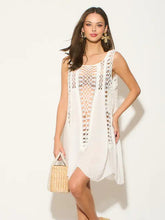 Load image into Gallery viewer, White crochet Tunic