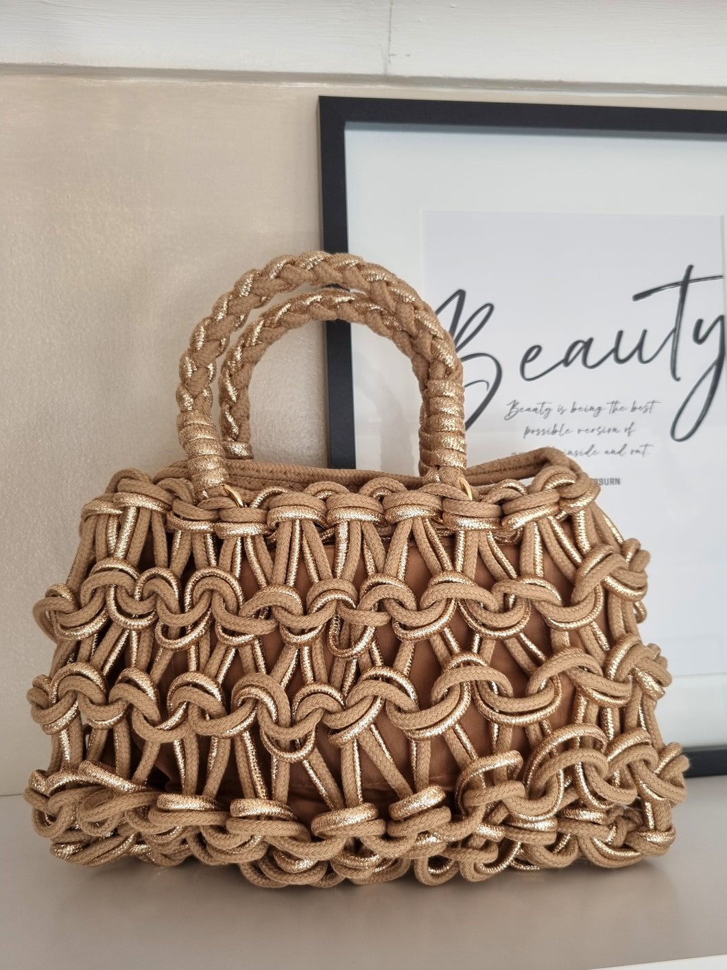 Soft camel Belle Bag
