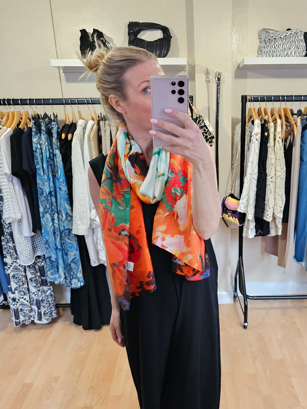 Floral print Scarf