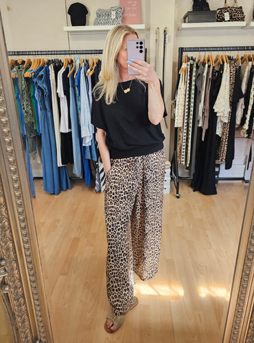 Bestseller - Animal print Palazzo Trousers
