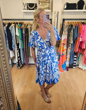 Load image into Gallery viewer, NEW Blue Floral angel Dress