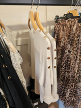 Load image into Gallery viewer, NEW gold button lapel Knit - 2 Colours