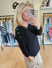 Load image into Gallery viewer, NEW gold button lapel Knit - 2 Colours
