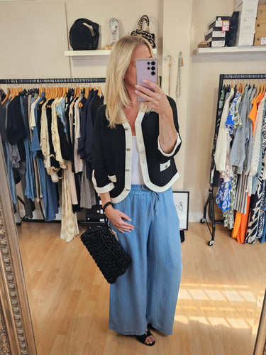 New Lana trim knitted Jacket