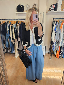 New Lana trim knitted Jacket