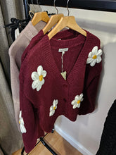 Load image into Gallery viewer, New Berry daisy Cardigan