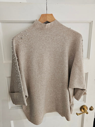 NEW Pearl and Diamanté Jumper