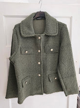 Load image into Gallery viewer, New Khaki soft Teddy Coat
