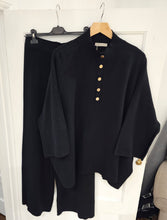 Load image into Gallery viewer, NEW Black knitted Lounge Set