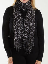 Load image into Gallery viewer, Grey animal soft touch Scarf