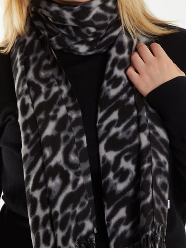Grey animal soft touch Scarf