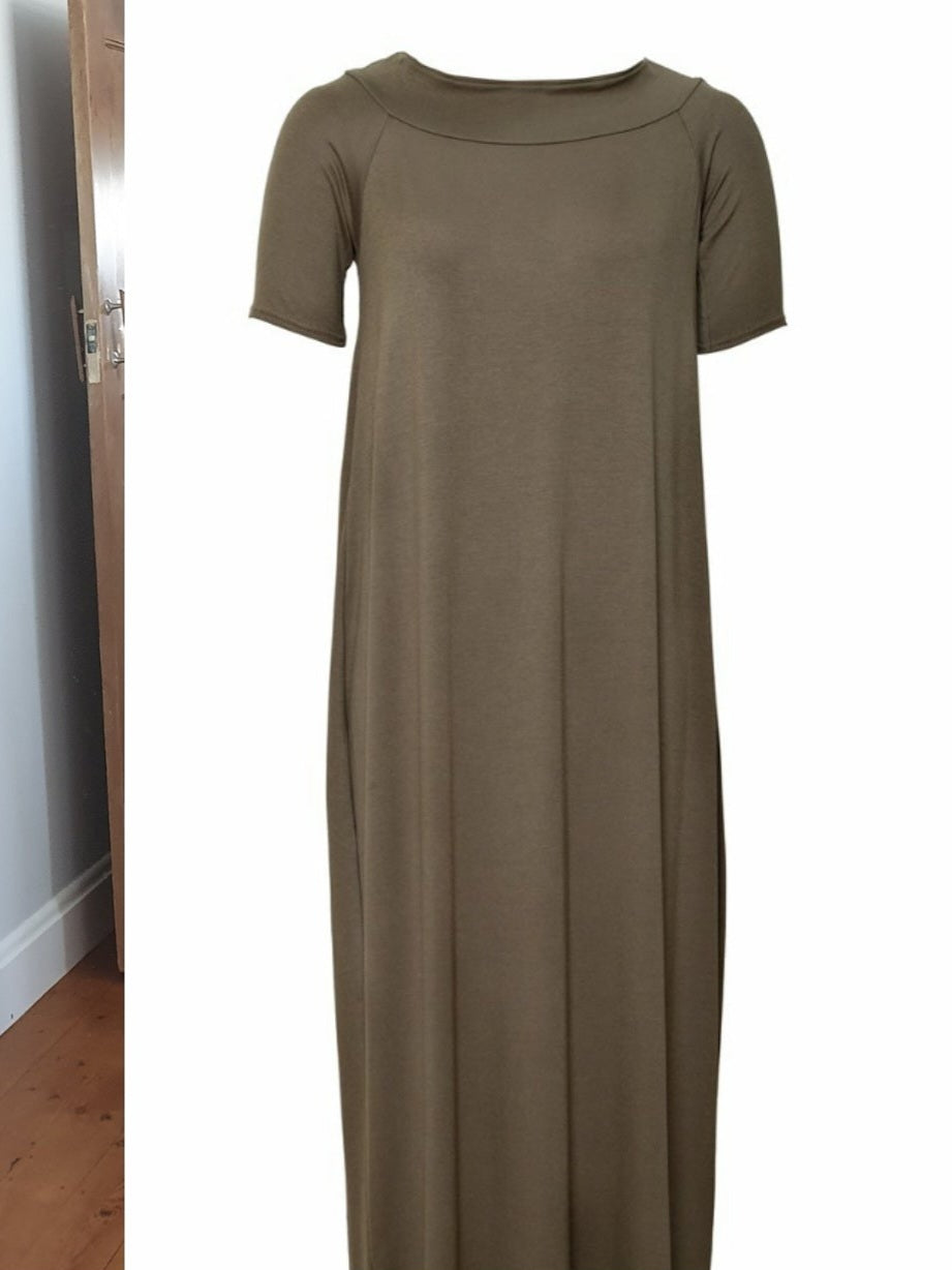 Khaki bardot Maxi