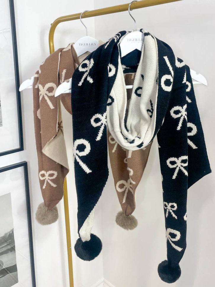 New bow Scarves - 2 colours
