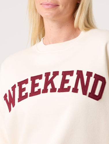 NEW cream Weekend lounge Sweatshirt