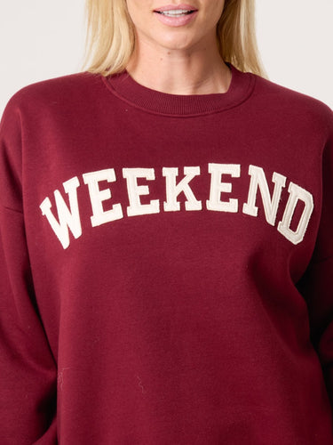 New berry Weekend lounge Sweatshirt