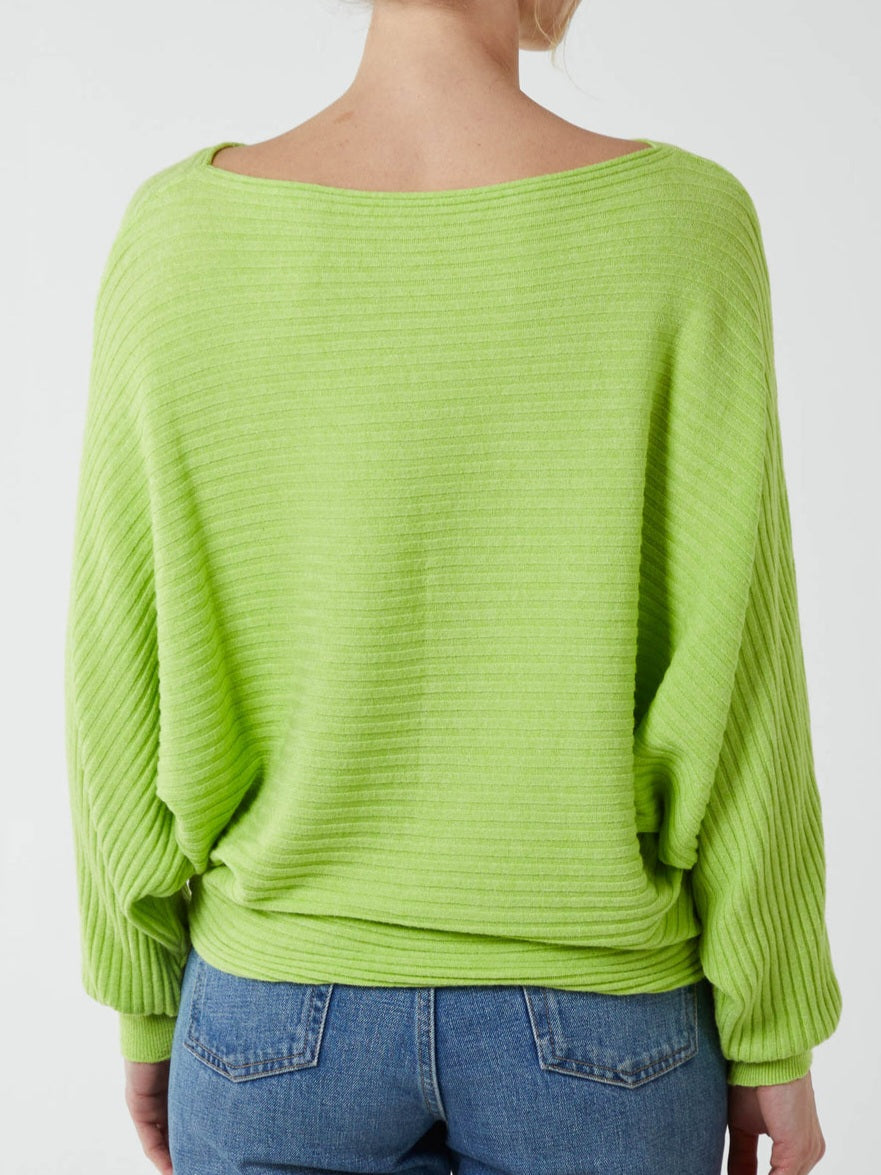 Green batwing clearance jumper