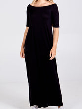 Load image into Gallery viewer, Black bardot Maxi