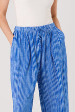 Load image into Gallery viewer, NEW Blue cotton pinstripe Trousers