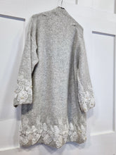 Load image into Gallery viewer, New Grey applique Cardigan