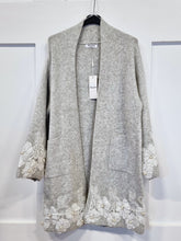 Load image into Gallery viewer, New Grey applique Cardigan