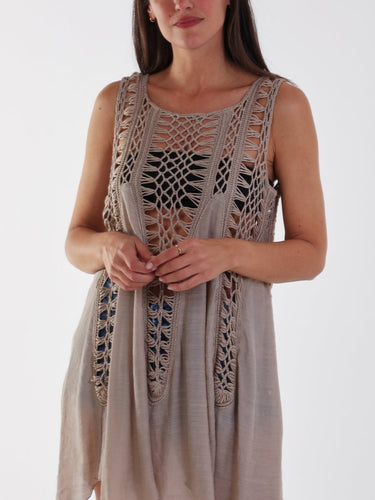 Stone crochet Tunic