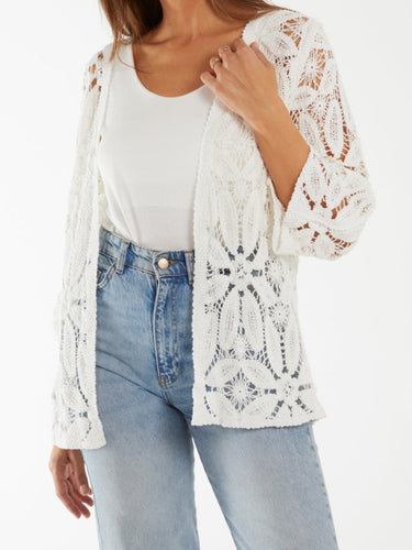 Ivory crochet Jacket