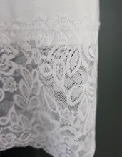 Load image into Gallery viewer, White lace trim long slip