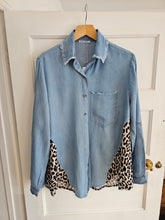 Load image into Gallery viewer, New Chelsea leopard denim Shirt