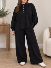 Load image into Gallery viewer, NEW Black knitted Lounge Set