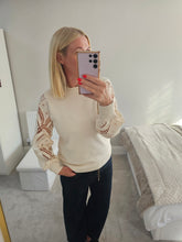 Load image into Gallery viewer, NEW cream sleeve detail Jumper