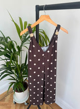 Load image into Gallery viewer, NEW Chocolate polka dot playsuit