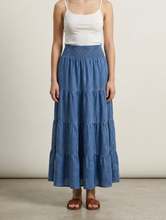 Load image into Gallery viewer, NEW layer denim maxi Skirt