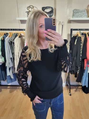 NEW SEASON Lace sleeve Jumpers - 6 colours