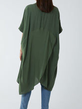 Load image into Gallery viewer, Khaki wrap effect Top