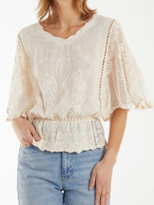 NEW Butterfly sleeve Top