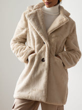 Load image into Gallery viewer, Cream teddy Coat