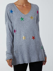 NEW Coloured Stars Jumper - 2 Colours