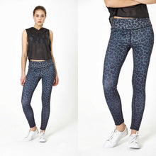 Load image into Gallery viewer, Grey animal print Gym leggings