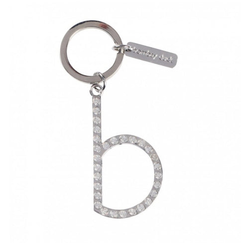 Initial diamante keyring