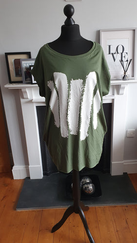 Khaki two pocket Top