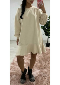 Navy Frill casual Dress