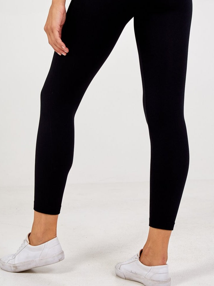 Ladies Thick Winter Thermal Leggings Fleece Lined Warm High Waist Size-8  Black : Amazon.co.uk: Fashion