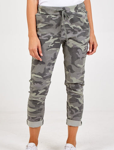 Magic khaki stretch camo Trousers