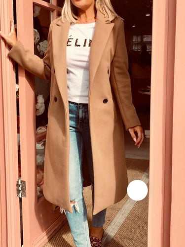 Camel double breasted Coat