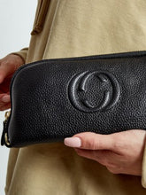 Load image into Gallery viewer, Black designer inspired Purse