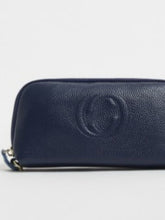 Load image into Gallery viewer, Navy designer inspired Purse