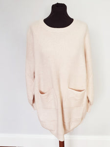 Cream front pocket Jumper